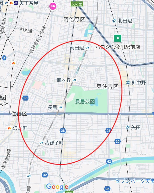 住吉区不用品回収無料限定地域画像